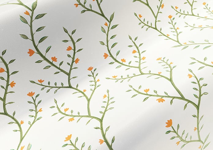 Boughton Faux Silk, Nectarine - Motorised Roman Blind - Image 4